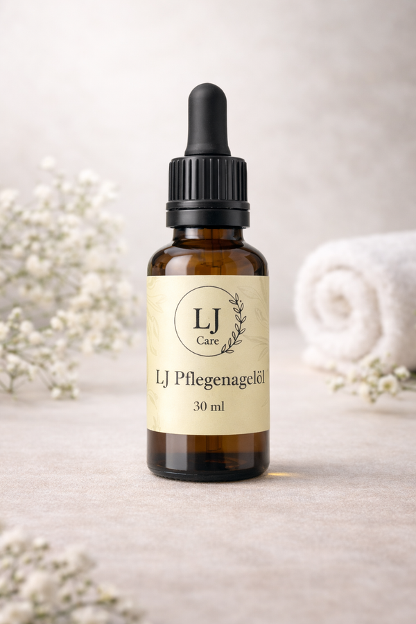 LJ Pflegenagelöl Flasche – veganes Bio-Nagelöl aus der Schweiz für brüchige Nägel